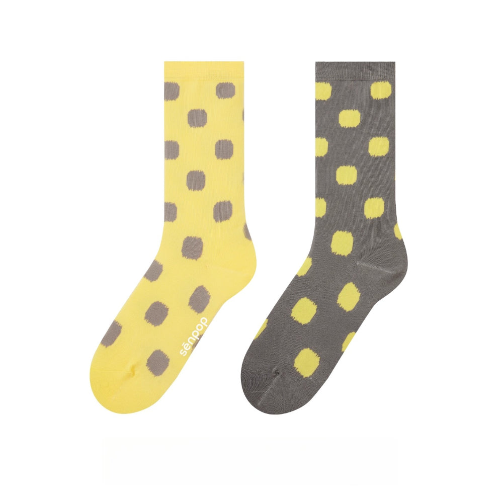 Polka Dot Trendy AB Tide Medium Tube Socks