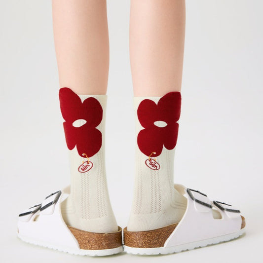 3D Flower Mesh Socks – Breath of Spring Collection