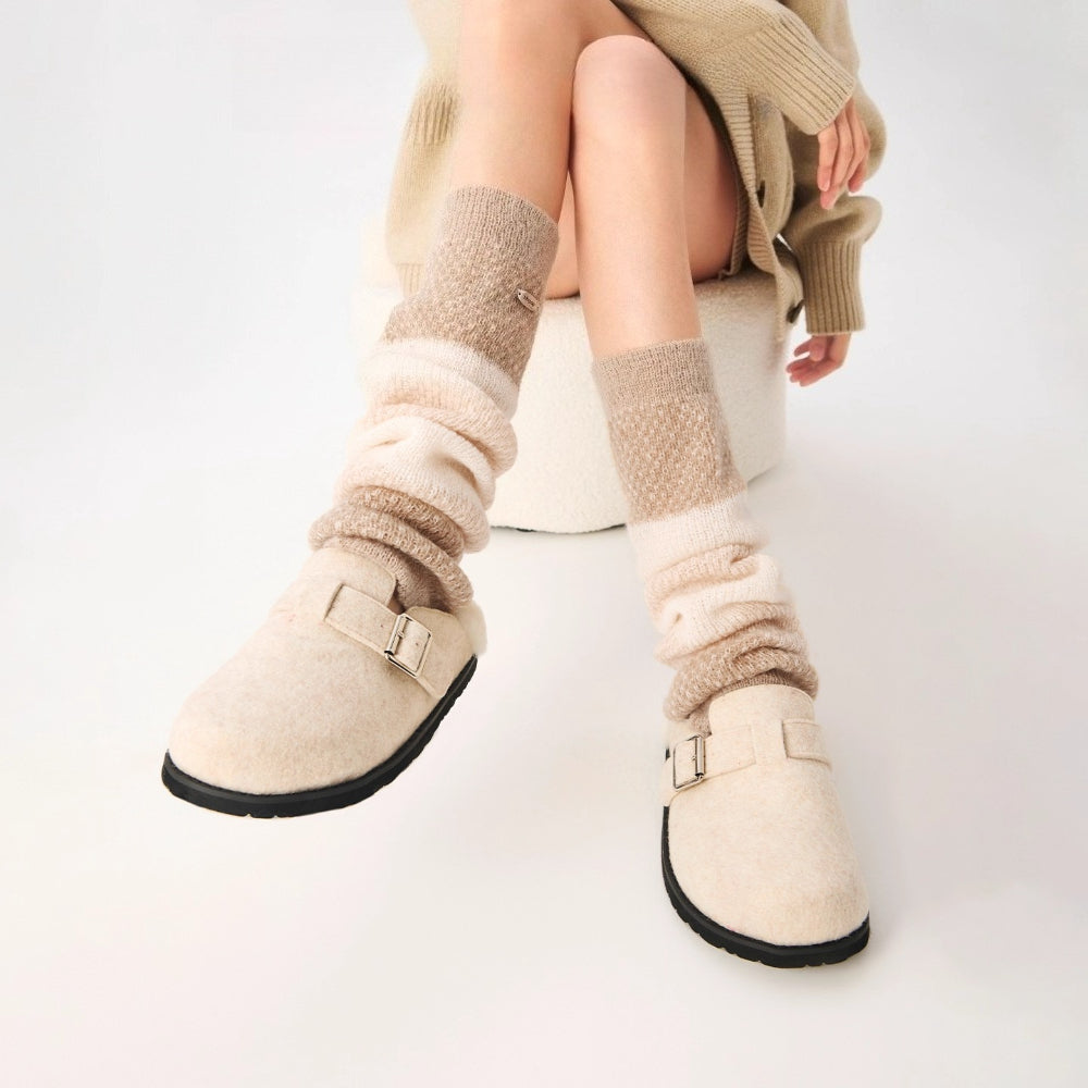 Women's Wool Piled Calf Socks