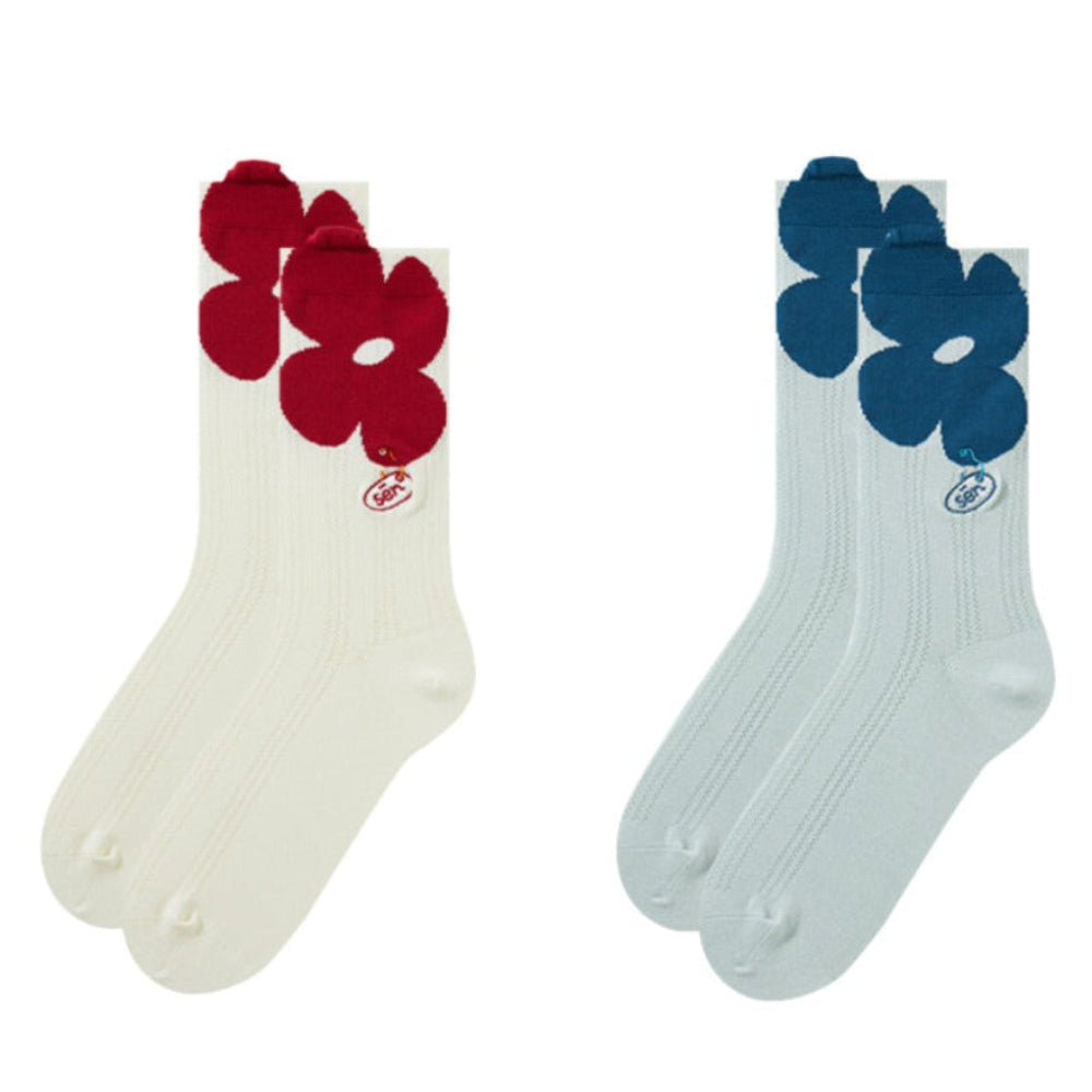 3D Flower Mesh Socks – Breath of Spring Collection