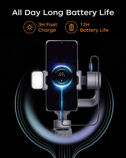 AI Tracking Gimbal Stabilizer for Smartphone