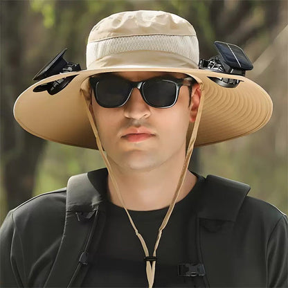 Solar Powered Fan Hat