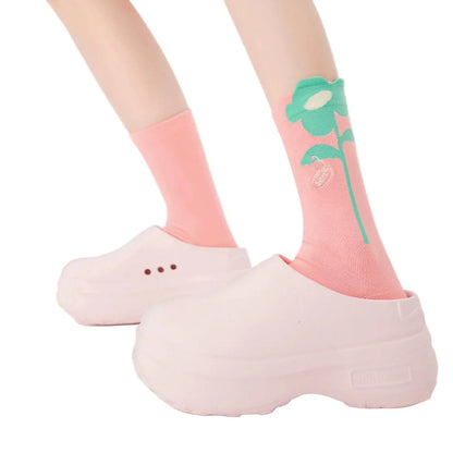 3D Flower Mesh Socks – Breath of Spring Collection