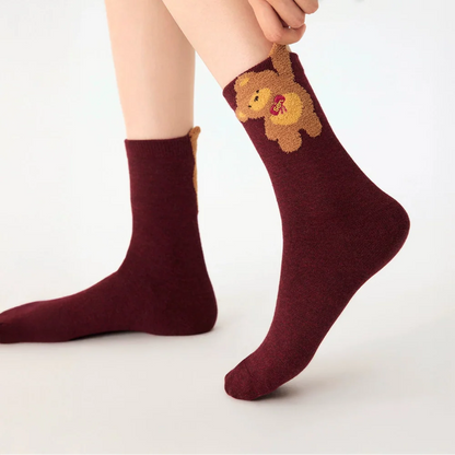 Cute Animal Cotton & Wool Socks