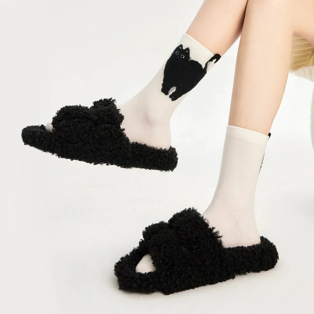 Cute Animal Cotton & Wool Socks