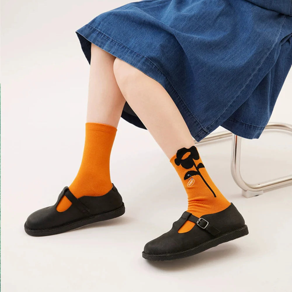 3D Flower Mesh Socks – Breath of Spring Collection