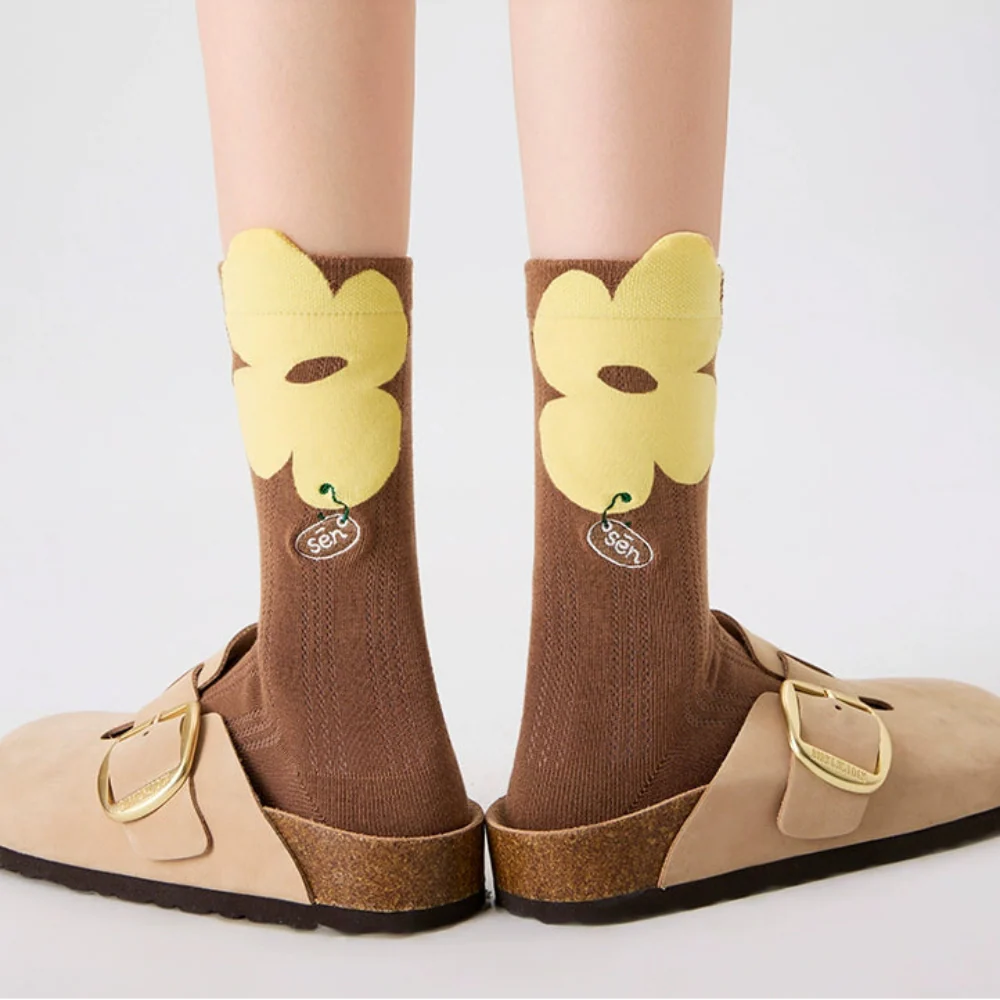 3D Flower Mesh Socks – Breath of Spring Collection