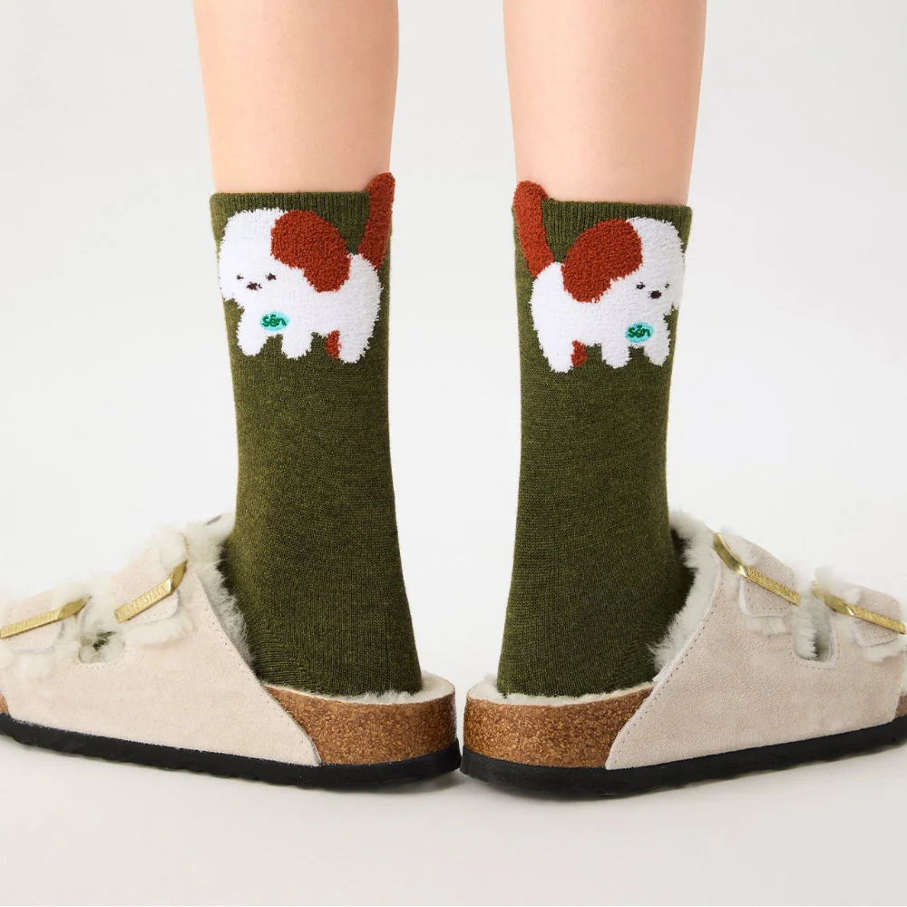 Cute Animal Cotton & Wool Socks