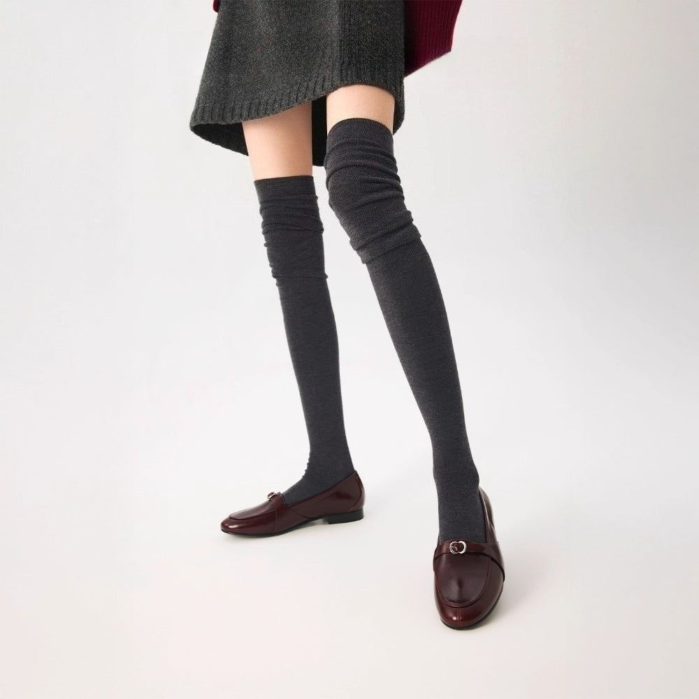 Women's Wool Knee High Socks