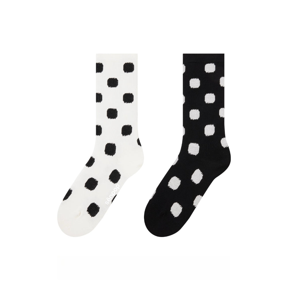 Polka Dot Trendy AB Tide Medium Tube Socks