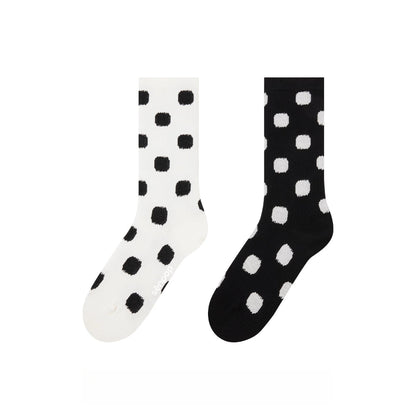 Polka Dot Trendy AB Tide Medium Tube Socks