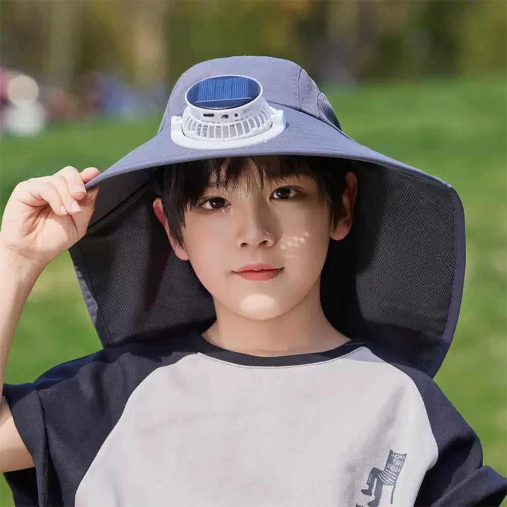 Kids Solar Fan Hat