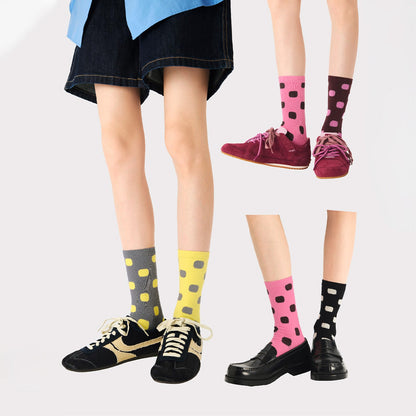 Mismatched Polka Dot AB Socks