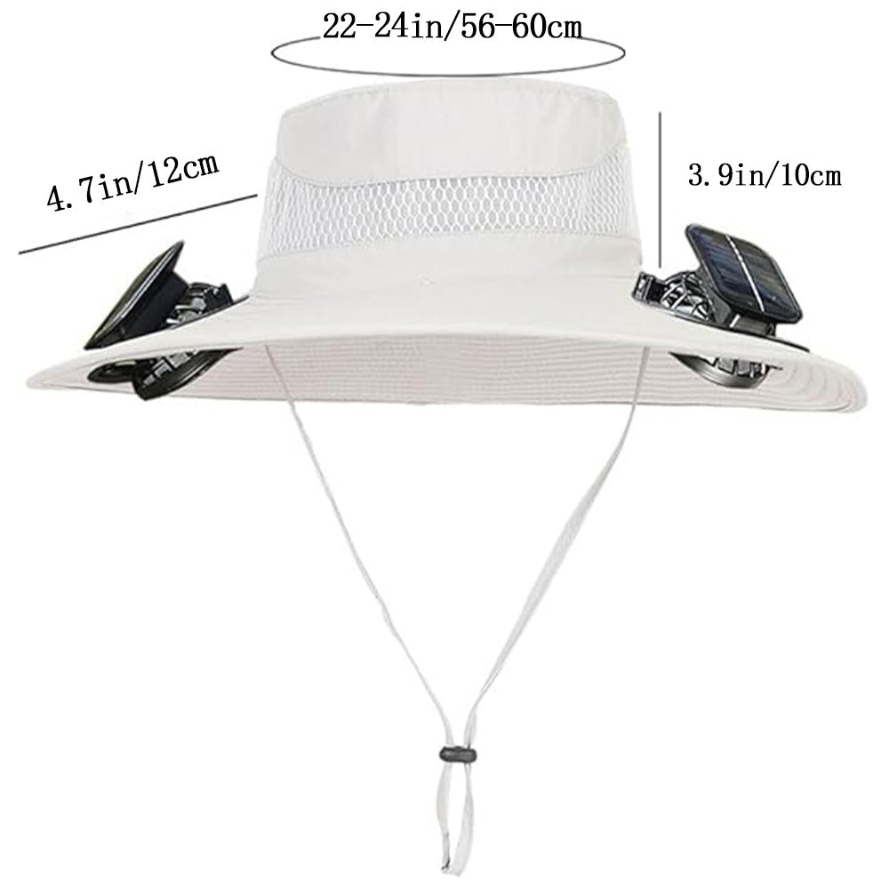 Solar Powered Fan Hat