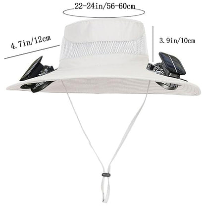 Solar Powered Fan Hat