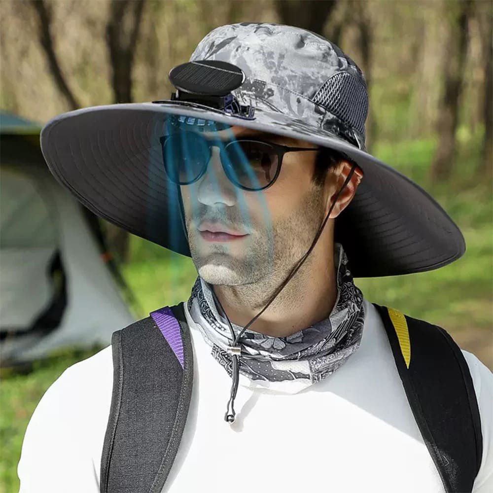 Solar Powered Fan Hat