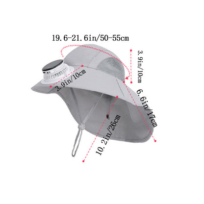 Kids Solar Fan Hat