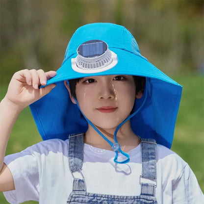 Kids Solar Fan Hat