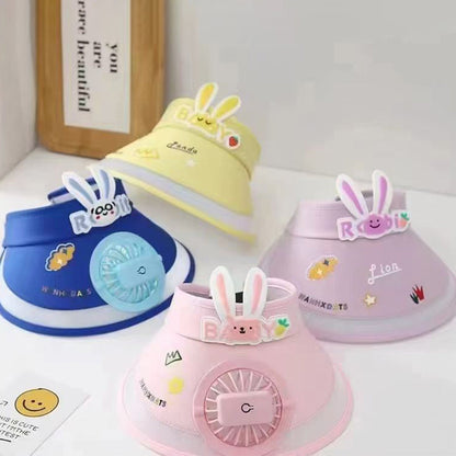 Kids Cooling Fan Hat