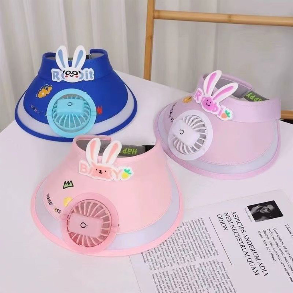 Kids Cooling Fan Hat